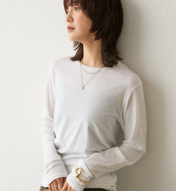  「【リバイバル/一枚でも重ねても】フライスクルーTee」|Tシャツ・カットソー|