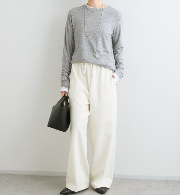  「【リバイバル/一枚でも重ねても】フライスクルーTee」|Tシャツ・カットソー|