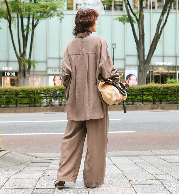  「【セットアップ可】ガーメントダイワイドシャツ」|シャツ・ブラウス|