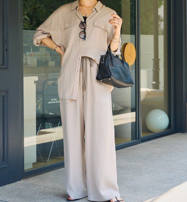  「【セットアップ可】ガーメントダイワイドシャツ」|シャツ・ブラウス|