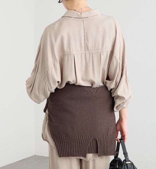  「【セットアップ可】ガーメントダイワイドシャツ」|シャツ・ブラウス|