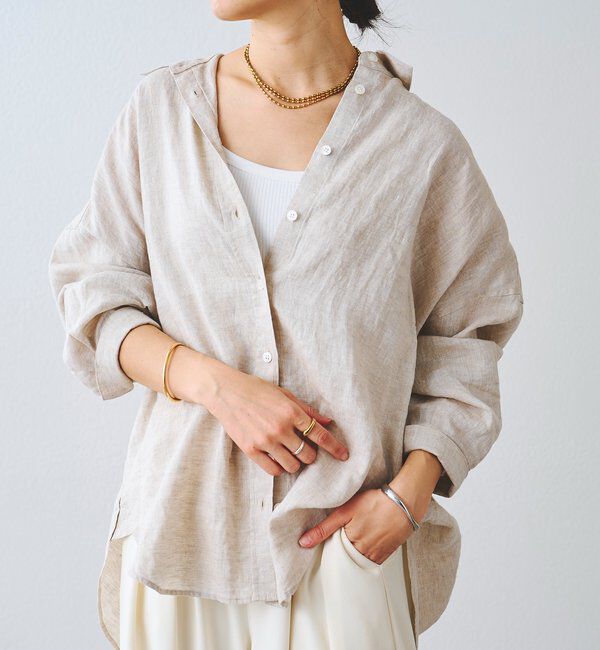  「【R.good（アールドットグッド）】オーバルボールロングネックレス」|リング|