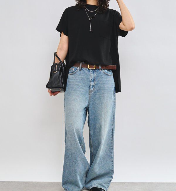  「【新色登場】【MONN.:. （モン）】ワイドレッグデニム」|デニム|