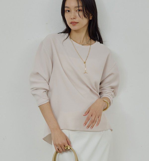  「【新色登場！】バックスリットブラウスT」|シャツ・ブラウス|