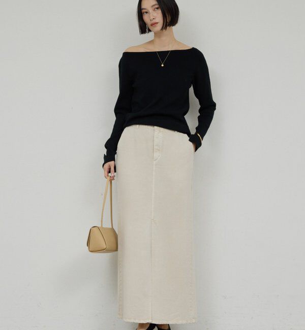  「【セットアップ対応】リヨセルスリットスカート」|スカート|