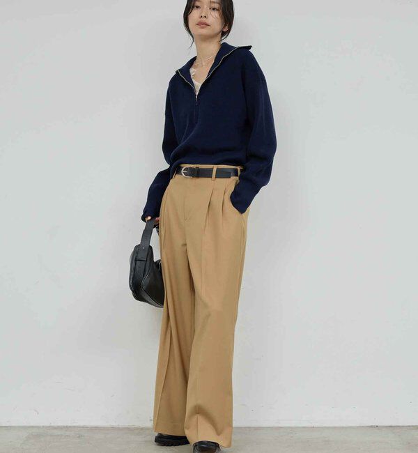  「ハーフジップニット」|ニット・セーター|