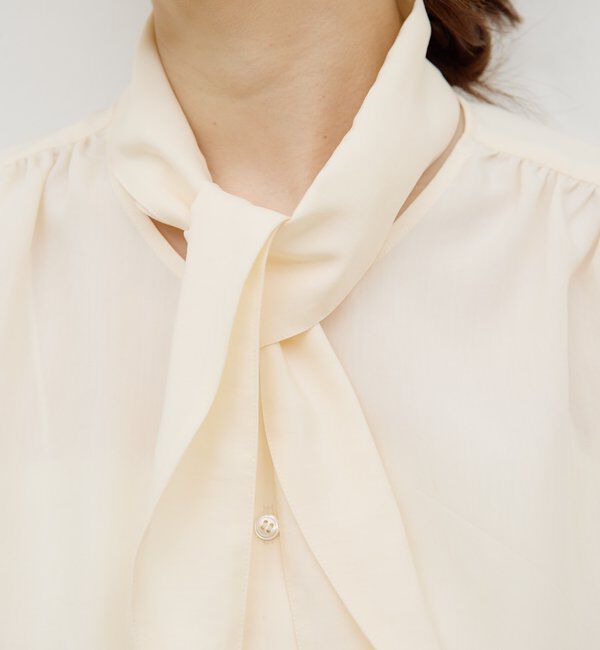  「【HERITANOVUM】スカーフカラーシャツ」|シャツ・ブラウス|