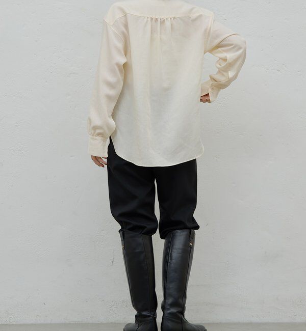  「【HERITANOVUM】スカーフカラーシャツ」|シャツ・ブラウス|