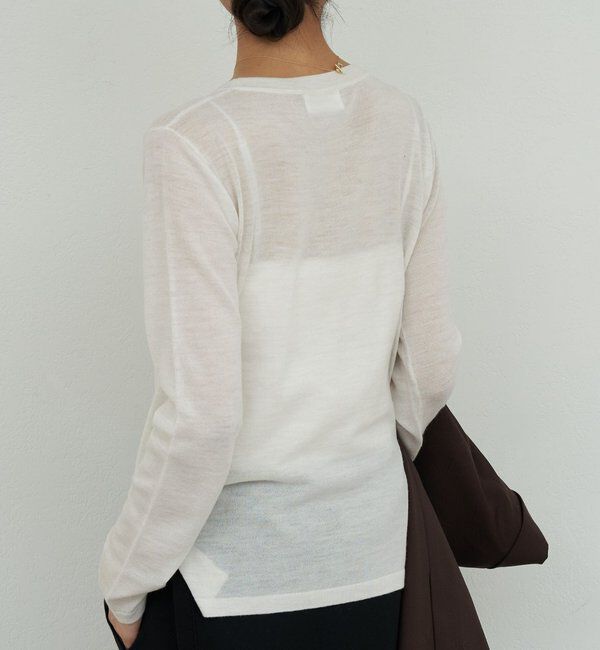  「【HERITANOVUM】ライトウールクルーニット」|ニット・セーター|