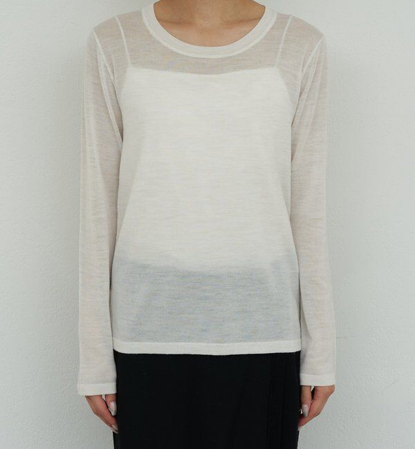  「【HERITANOVUM】ライトウールクルーニット」|ニット・セーター|