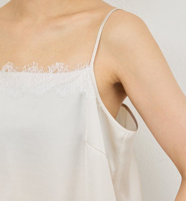  「サテンレースキャミ」|シャツ・ブラウス|