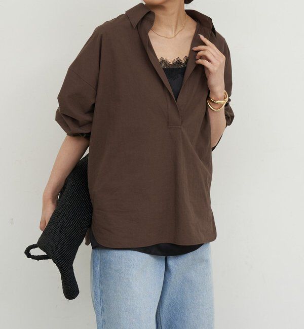  「サテンレースキャミ」|シャツ・ブラウス|