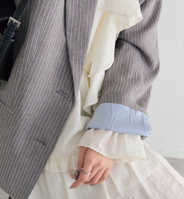  「ストライプテーラードジャケット」|テーラードジャケット|