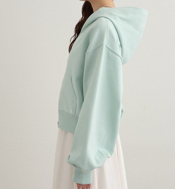  「ラインストーンフーディーニット」|パーカー|