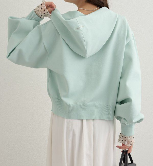  「ラインストーンフーディーニット」|パーカー|