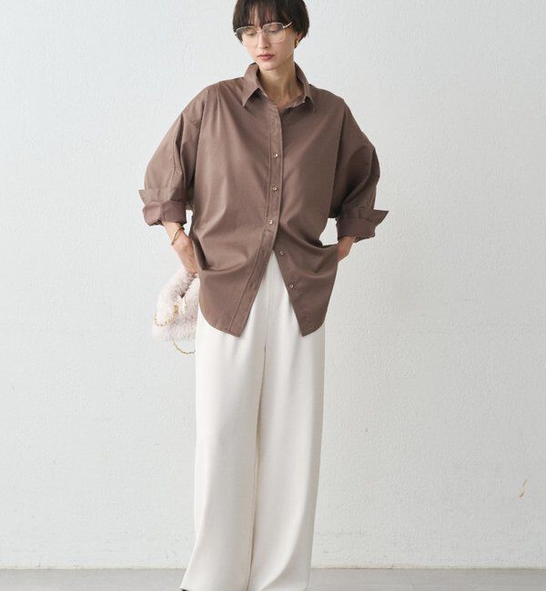  「サテンBIGシャツ」|シャツ・ブラウス|