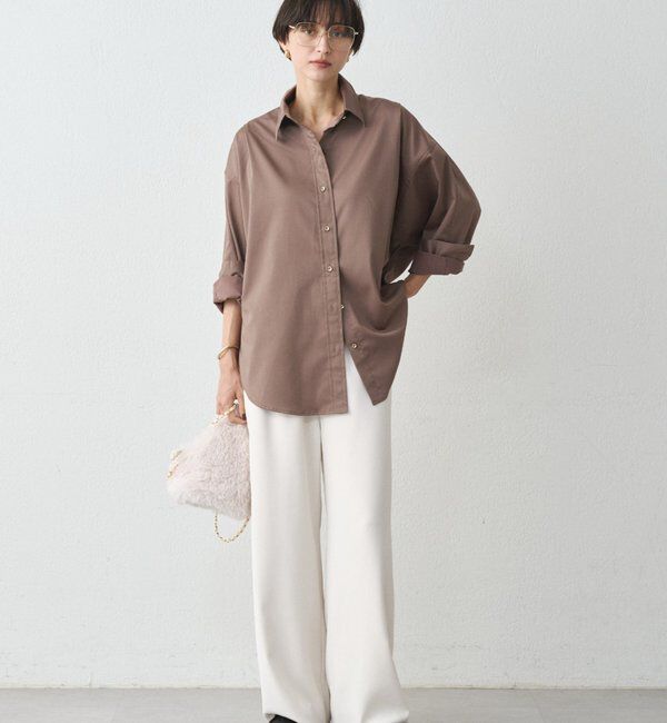  「サテンBIGシャツ」|シャツ・ブラウス|