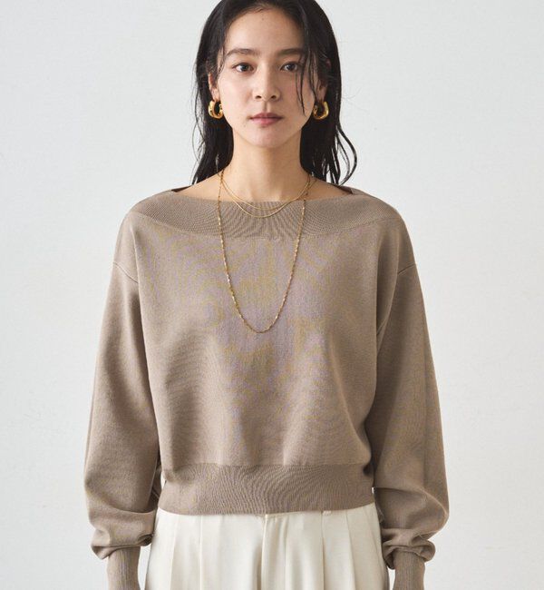  「ジョーゼットオフショルニット」|ニット・セーター|