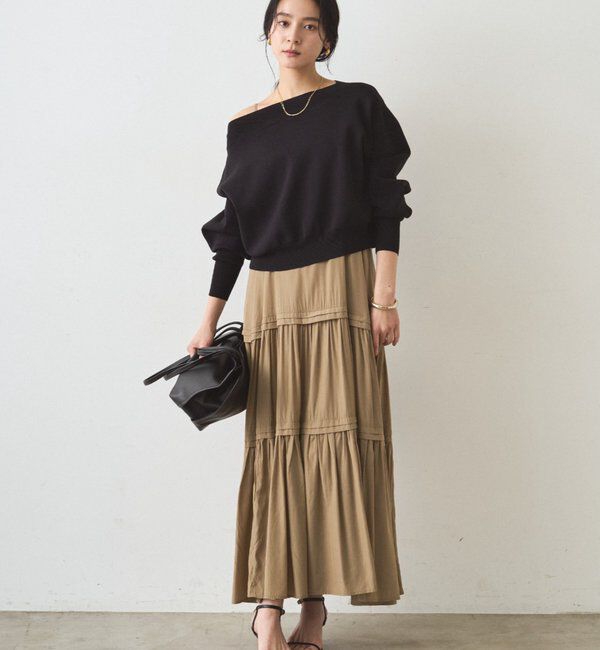  「ジョーゼットオフショルニット」|ニット・セーター|