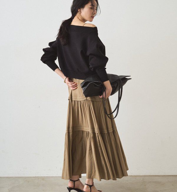  「ジョーゼットオフショルニット」|ニット・セーター|