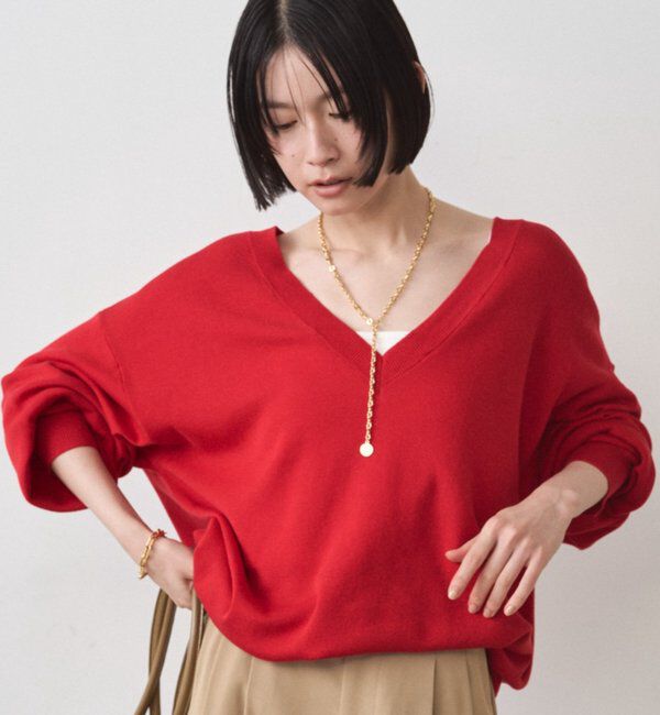  「ディープVニット」|ニット・セーター|