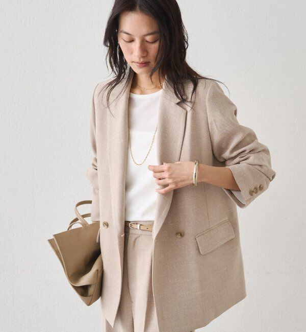  「【Atelier N5/アトリエヌメロサンク】ツイードWジャケット」|ベスト・ジレ|