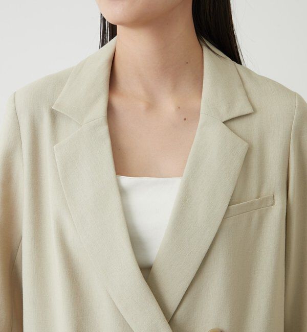  「麻調合繊ジャケット」|テーラードジャケット|