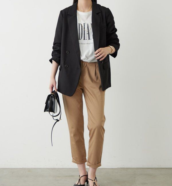  「麻調合繊ジャケット」|テーラードジャケット|