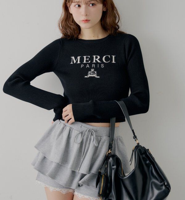  「レイヤードスウェットティアードショートパンツ」|チノ|