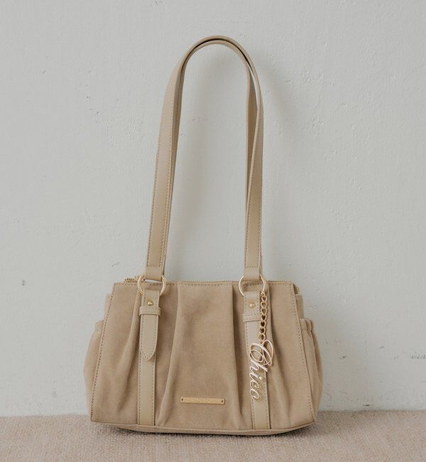  「チャーム付きタックデザインボストンバッグ」|ボストンバッグ|ベージュその他3