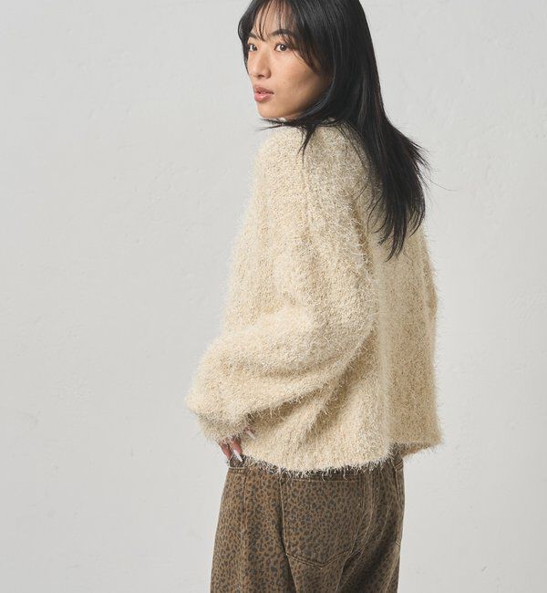  「【WEB限定】HiNTラメニットカーデ」|カーディガン|