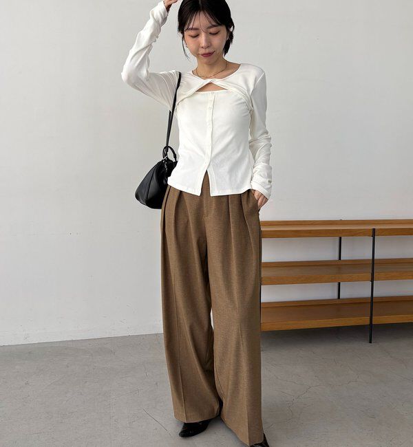  「ツイストネックT」|Tシャツ・カットソー|