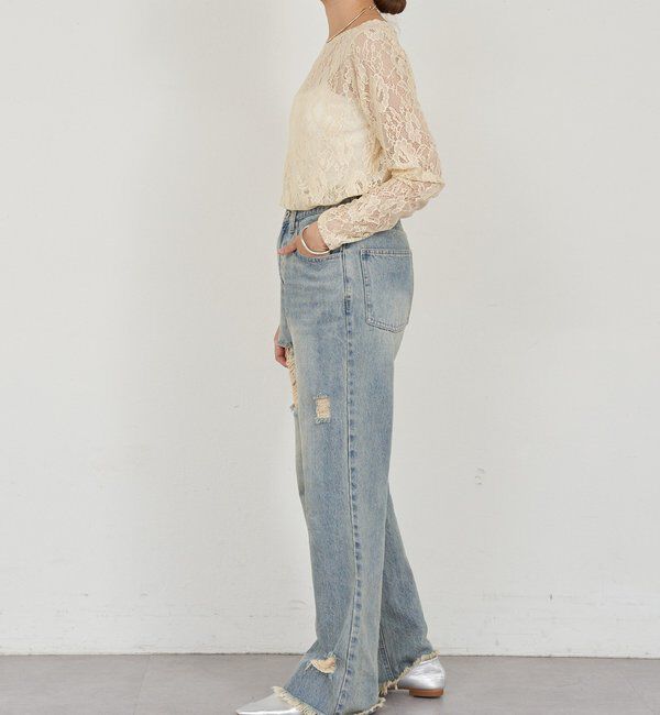  「レースプルオーバー」|Tシャツ・カットソー|