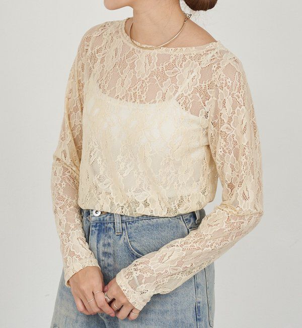  「レースプルオーバー」|Tシャツ・カットソー|