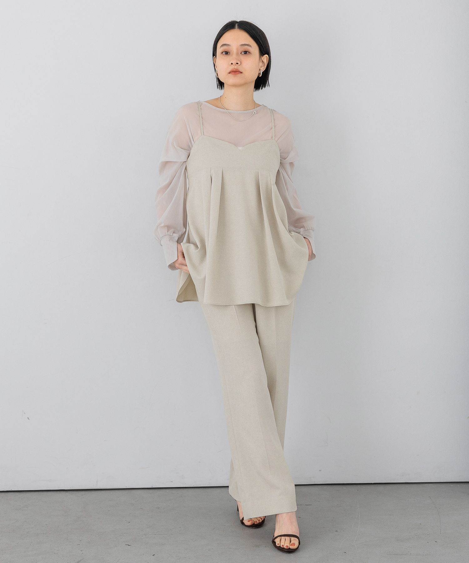 A part by 「リネンライクキャミソール」|キャミソール|