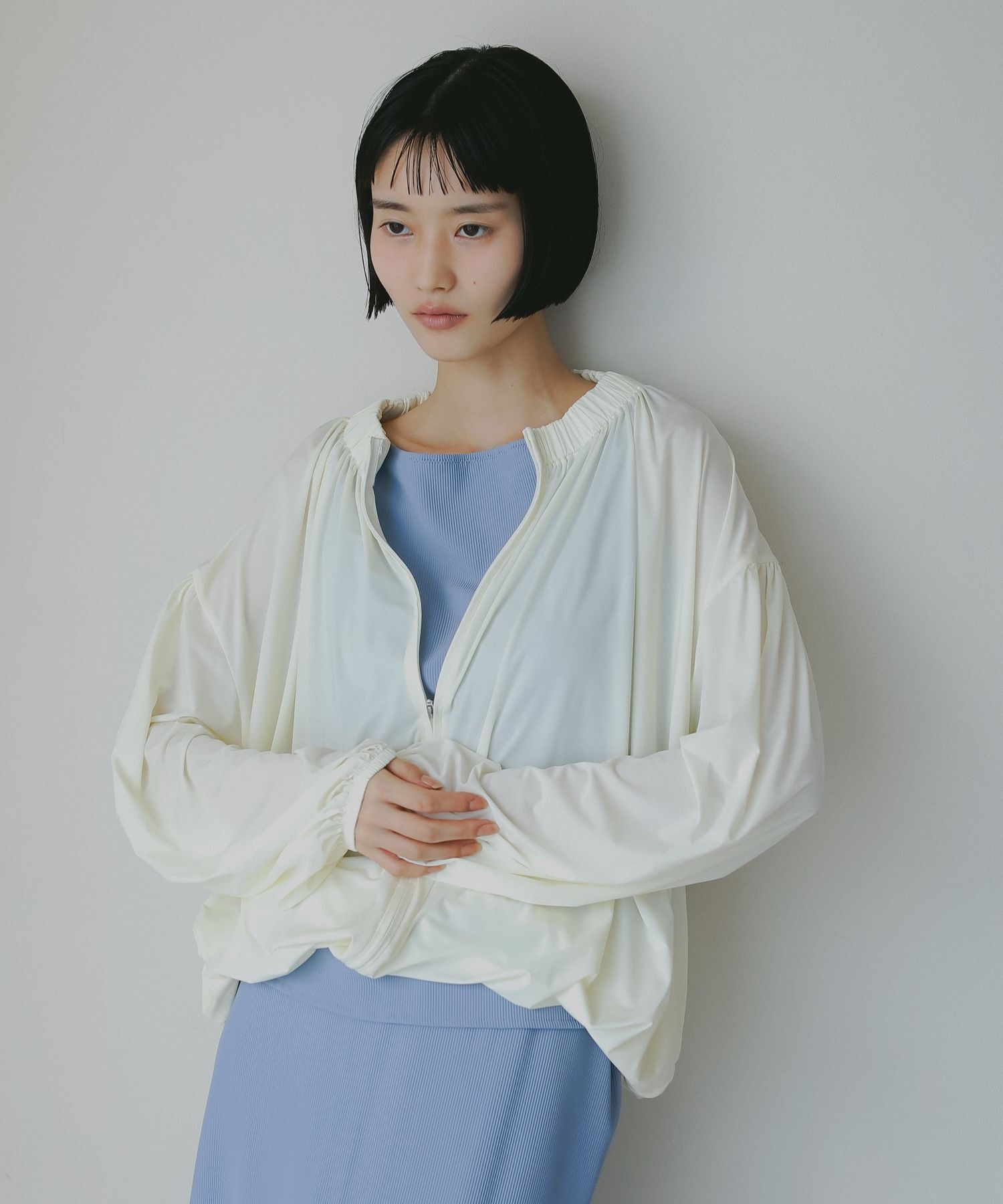 A part by 「【WEB限定・UVカット】ジップラッシュガード」|その他|オフホワイト