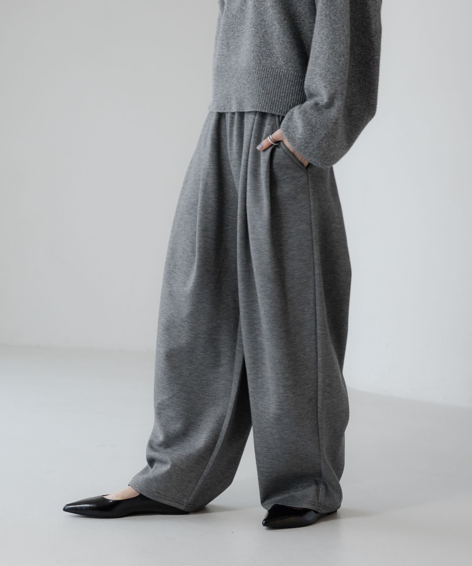 LOWRYS FARM「カットイージーコクーンパンツ」|チノ|