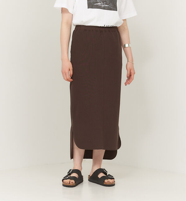 collex「サイドスリットIラインロングスカート」|スカート|