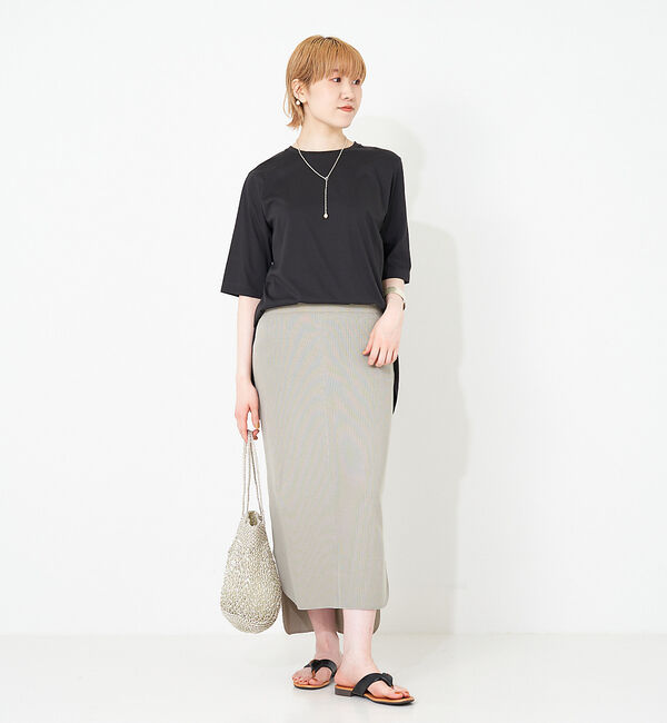 collex「サイドスリットIラインロングスカート」|スカート|