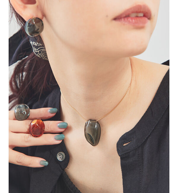 collex「【別注】【HARIO Lampwork Factory】ネックレス サンストーン」|ネックレス|グレー