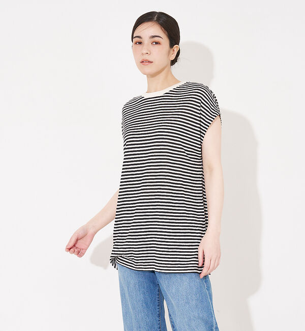 collex「【WEB限定】フレンチスリーブボーダーTシャツ」|Tシャツ・カットソー|