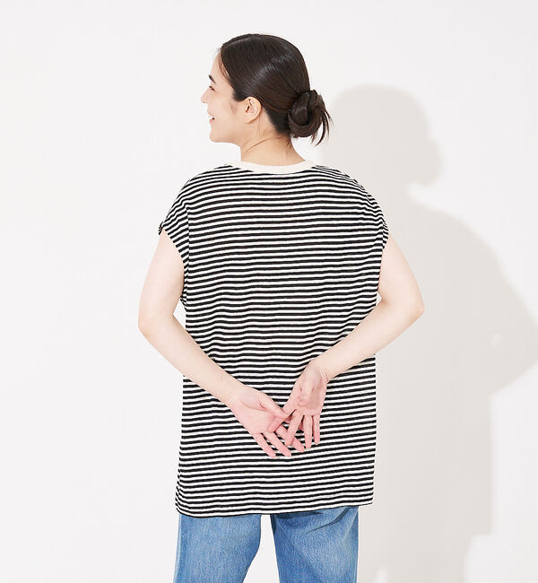 collex「【WEB限定】フレンチスリーブボーダーTシャツ」|Tシャツ・カットソー|