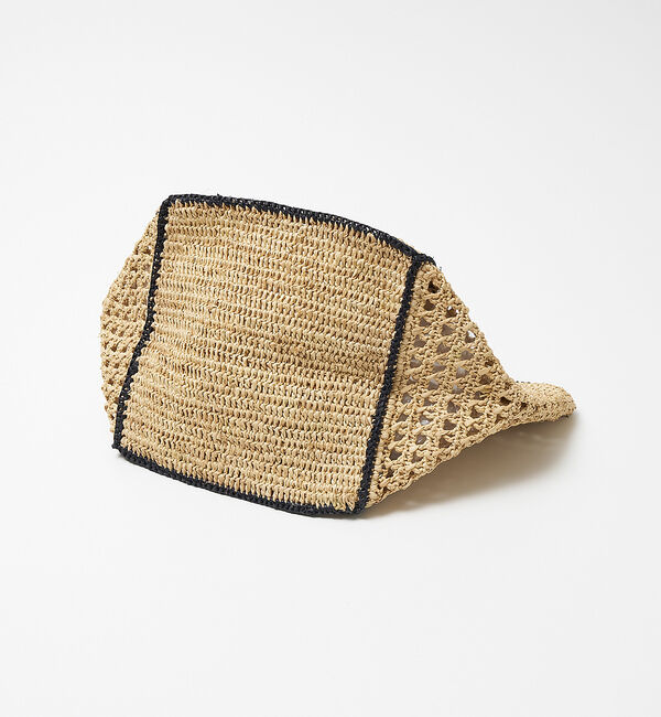 collex「【別注】ラフィア透かし編バッグ」|かごバッグ|