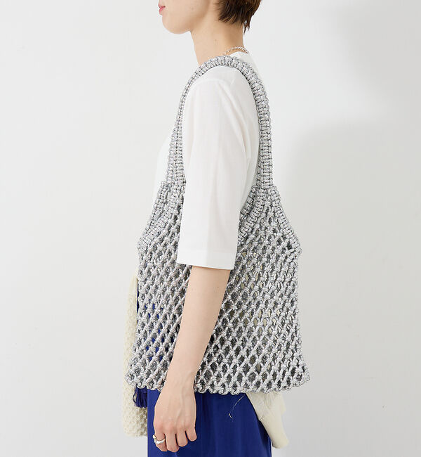 collex「【The Bagmati】 ラメメッシュバッグ」|かごバッグ|