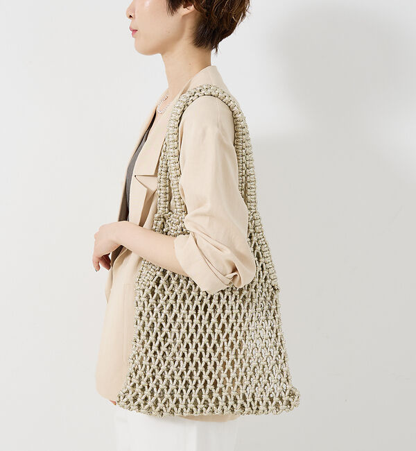 collex「【The Bagmati】 ラメメッシュバッグ」|かごバッグ|