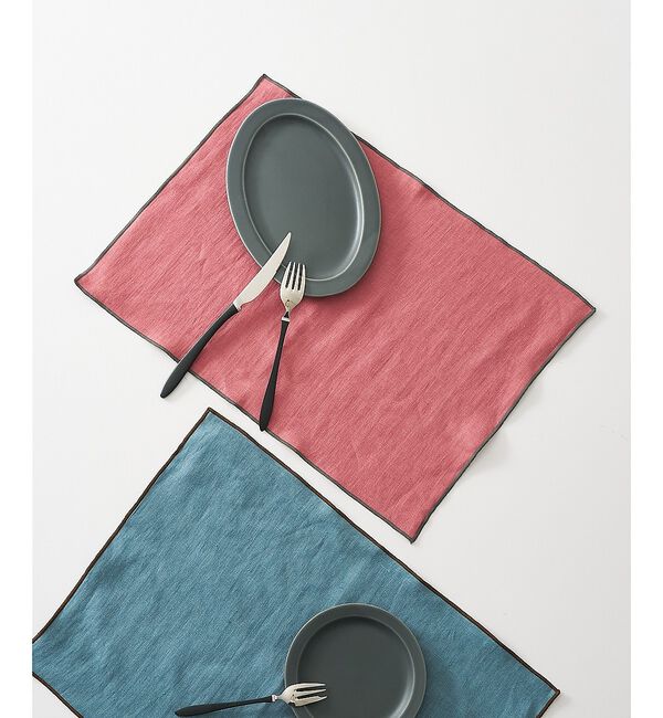 collex「【新色】リネン ナトゥーラ ランチョンマット 46&times;33cm」|食器・キッチングッズ|ピンク