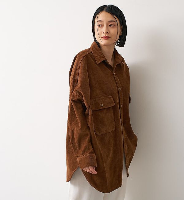 collex「【LANCER/ランサー】コーデュロイ シャツ」|シャツ・ブラウス|ブラウン