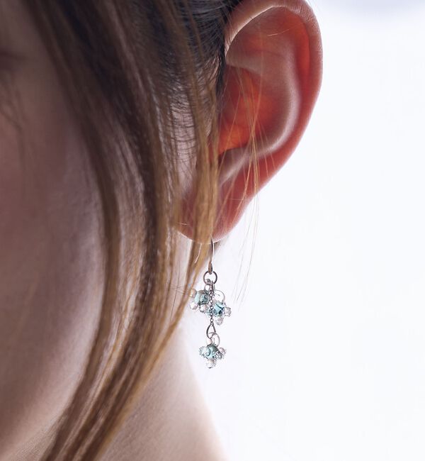 collex「【HARIO Lampwork Factory】ピアス ひとふさのミモザ」|ピアス|