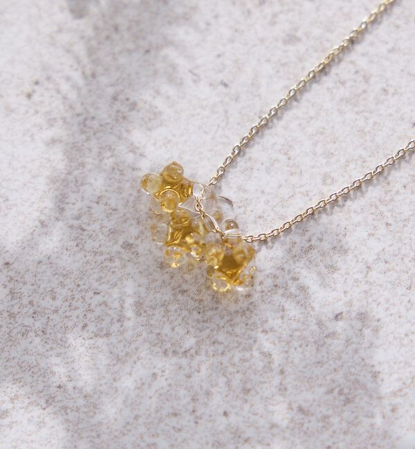 collex「【HARIO Lampwork Factory】ネックレス ひとふさのミモザ」|ネックレス|