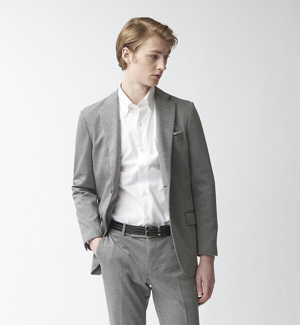 ABAHOUSE「【セットアップ対応】モックロディ WFバックメッシュ ジャケット」|テーラードジャケット|グレー